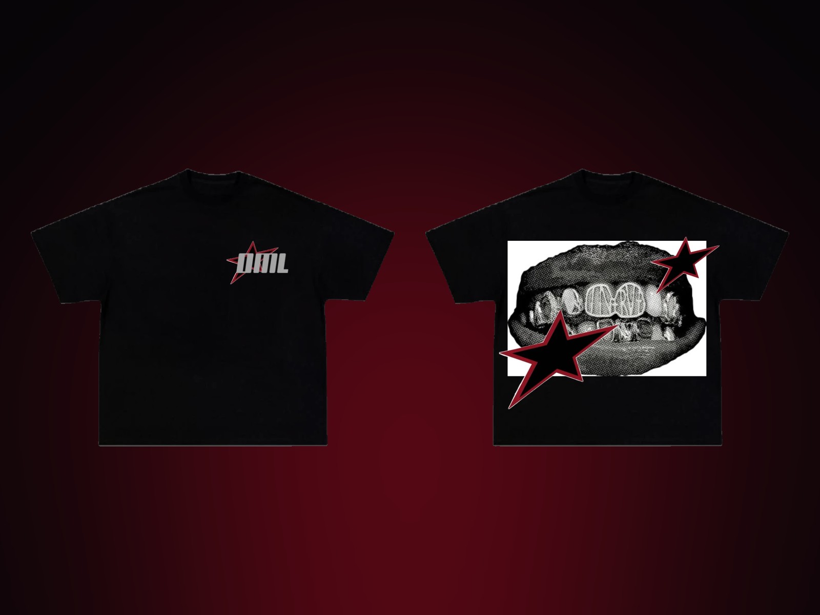 DML Grillz Black Tee