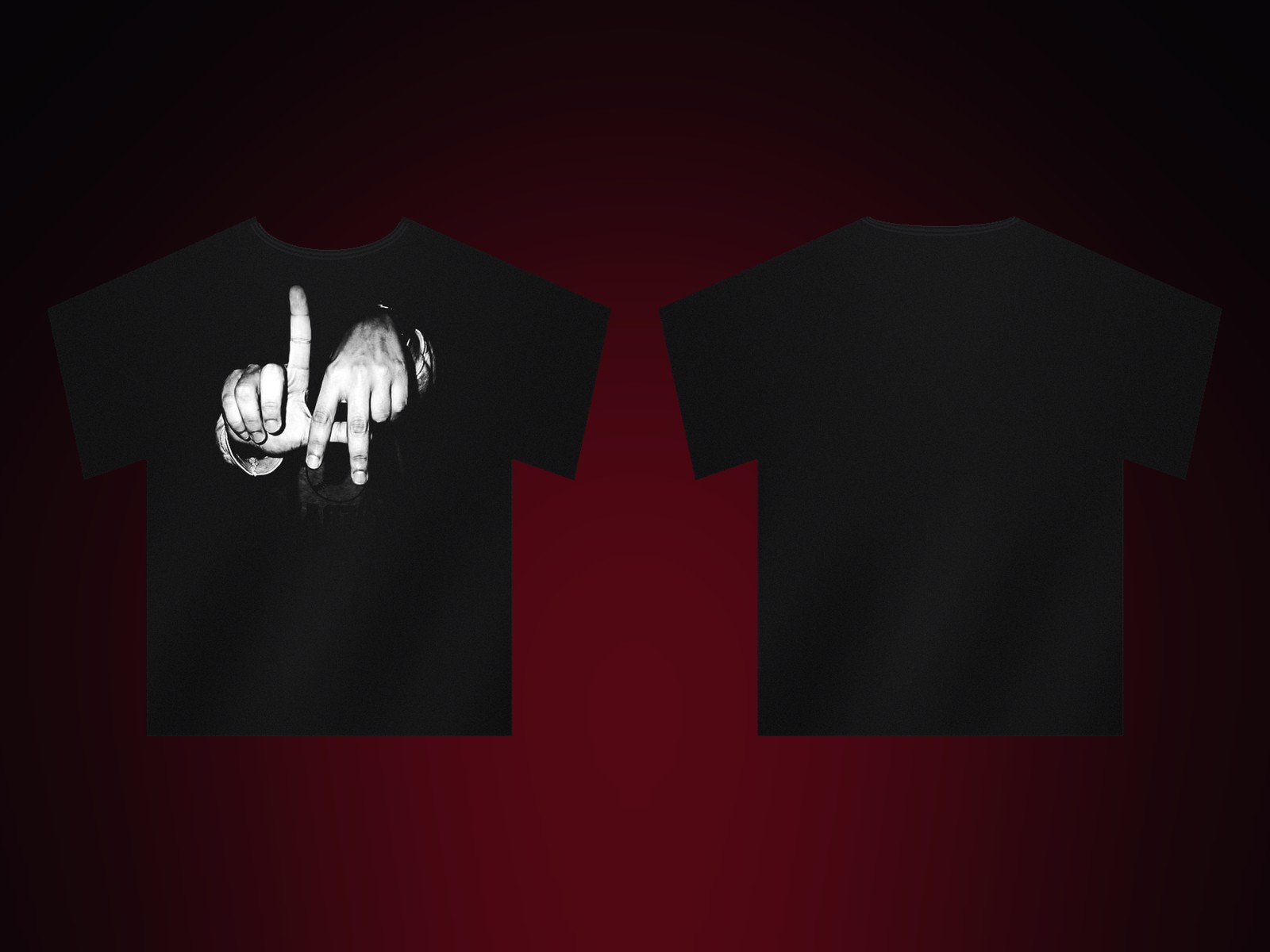LA Hands Black Tee