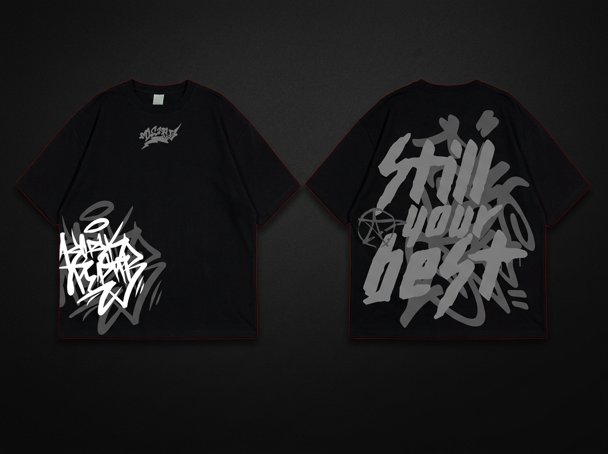 Graffiti Black Tee